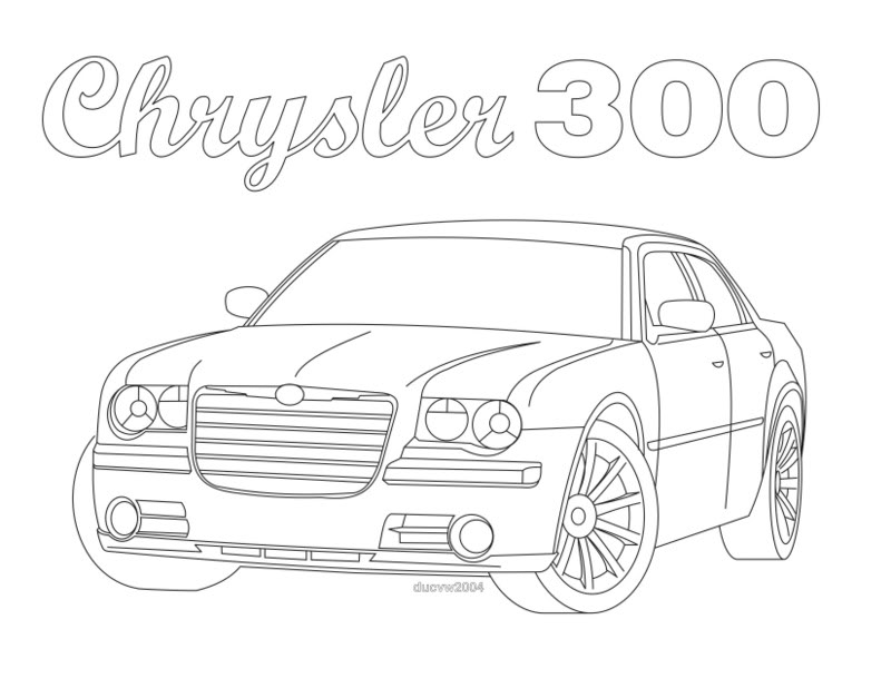 Dessin #16186 - coloriage Chrysler a imprimer