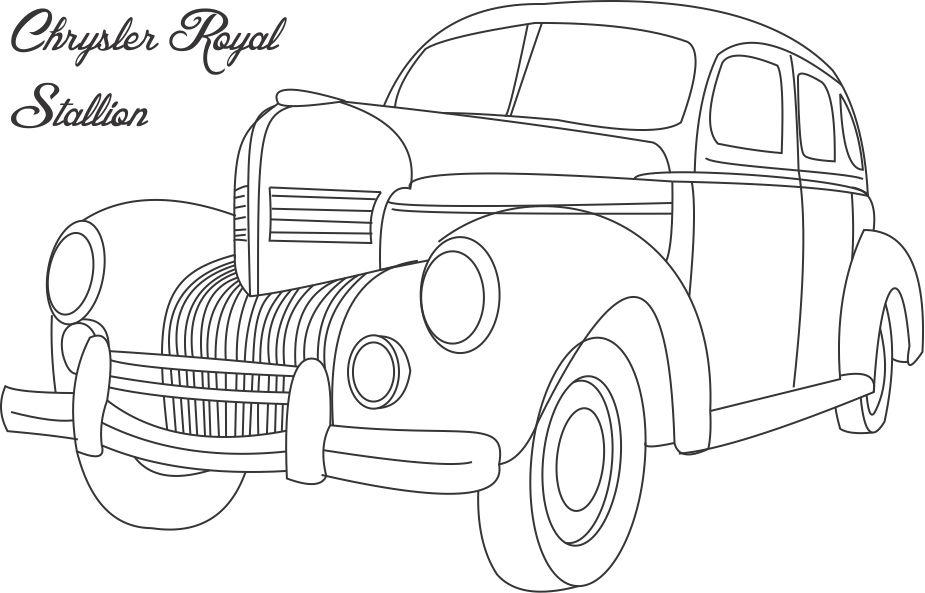 Dessin #16201 - Image de Chrysler a imprimer et colorier