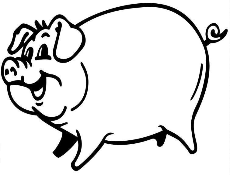 Dessin #12778 - Dessin gratuit cochon a imprimer