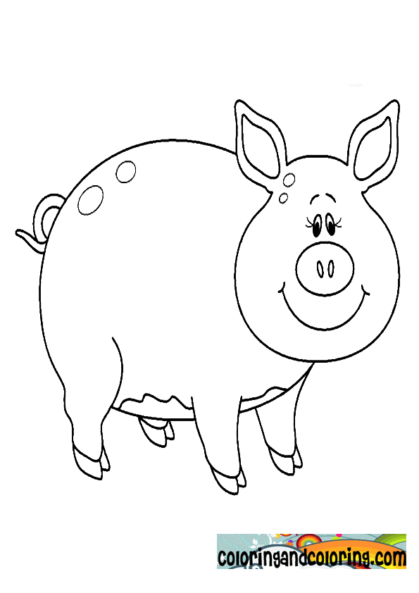 Dessin #12789 - coloriage cochon 