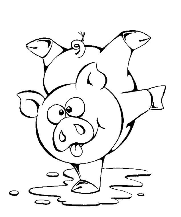 Dessin #12793 - coloriage cochon gratuit a imprimer et colorier