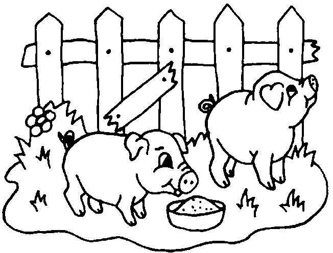 Dessin #12799 - dessin de cochon à colorier