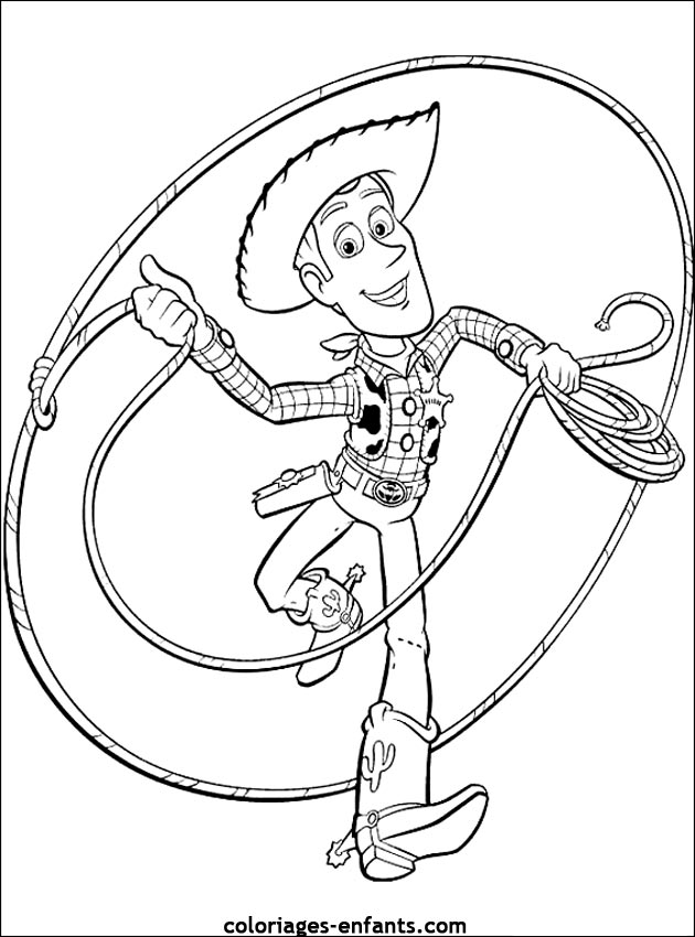 Dessin #14205 - dessin gratuit de cowboy a colorier