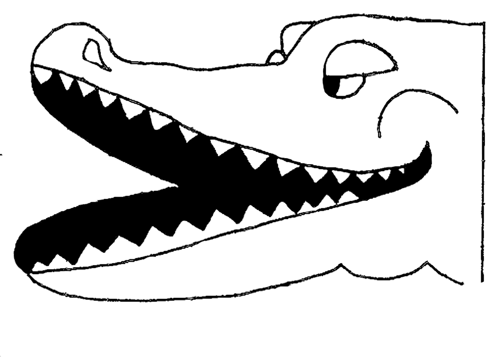 Coloriage de crocodile à colorier