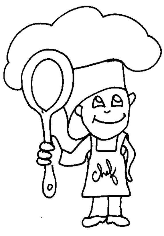 Dessin #14259 - dessin de cuisinier