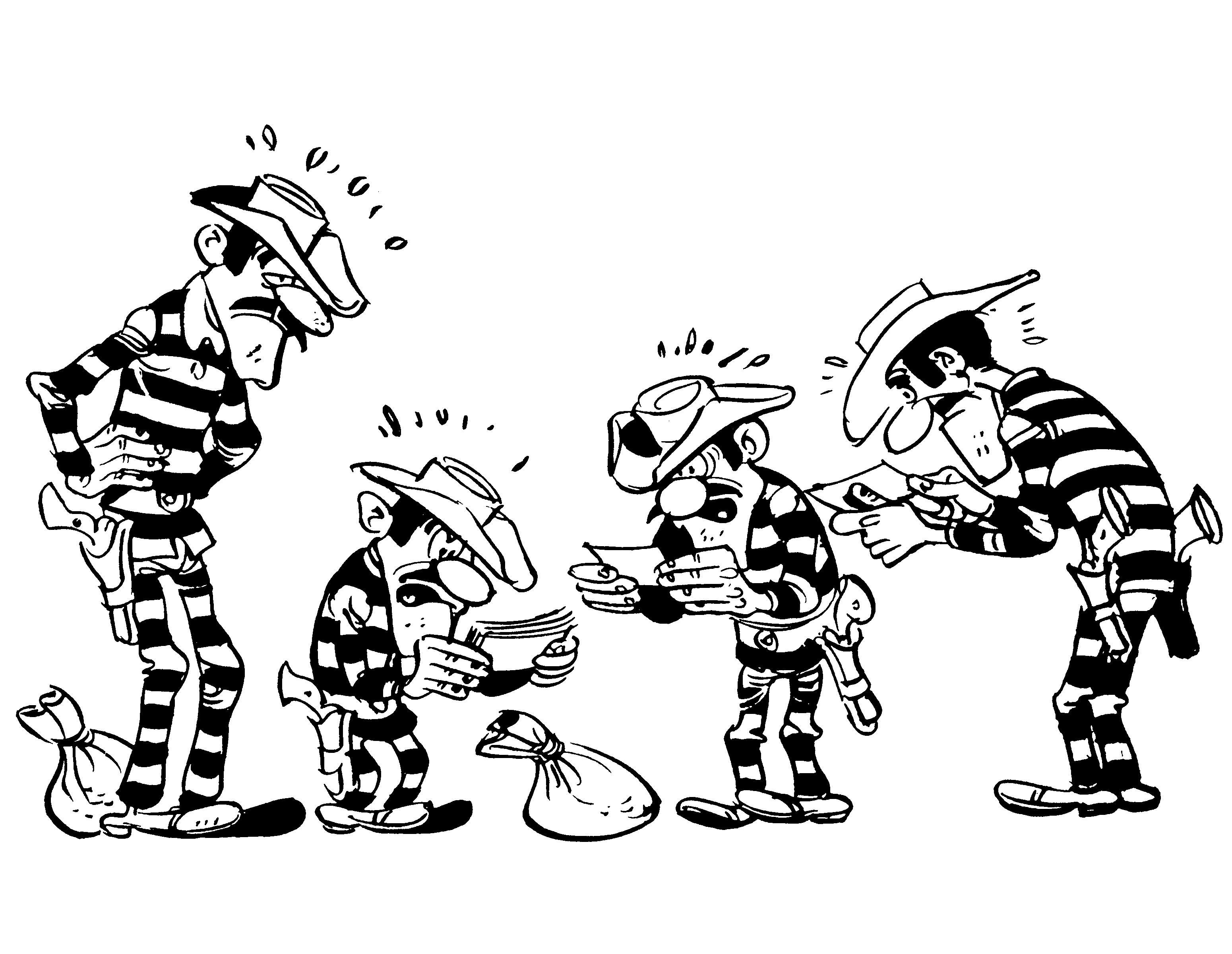 Coloriage dalton gratuit - dessin a imprimer #71