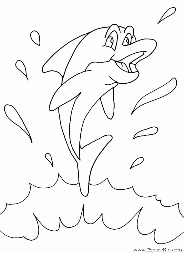Dessin de dauphin gratuit