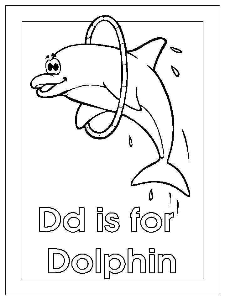 Coloriage dauphin a colorier