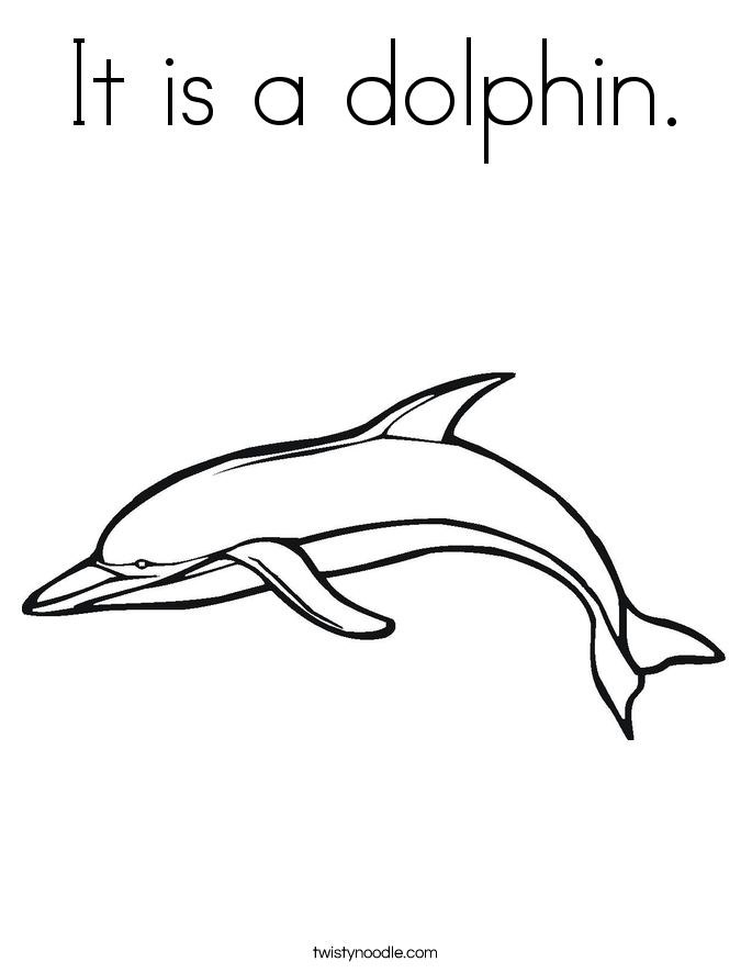 Coloriage dauphin gratuit