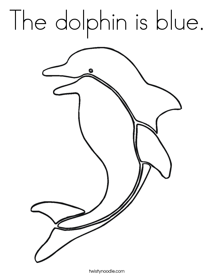 Dessin de dauphin gratuit à imprimer et colorier