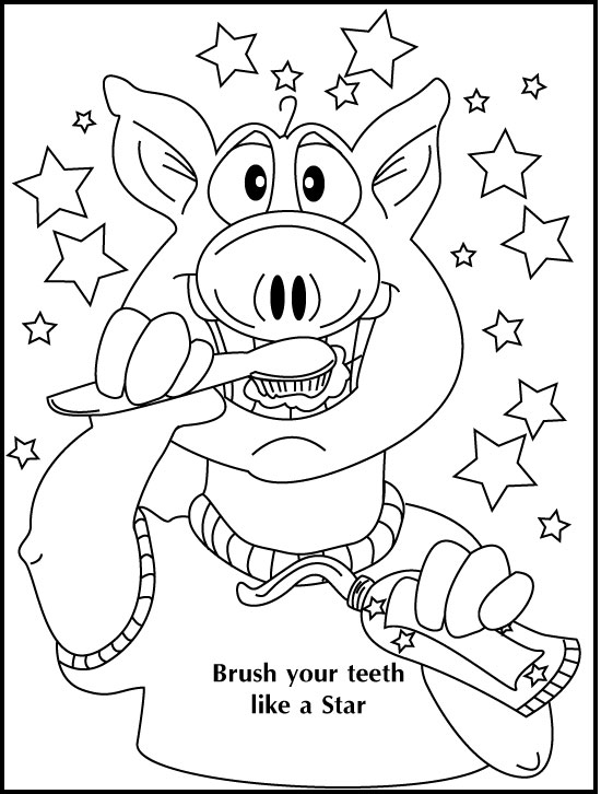 Dessin #14354 - image amusante de dentiste a imprimer