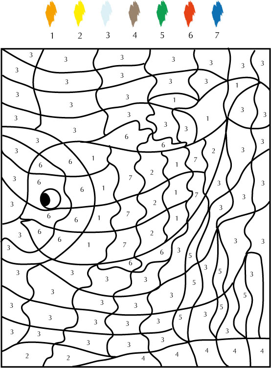 Image #19865 - Coloriage dessin à numéro gratuit