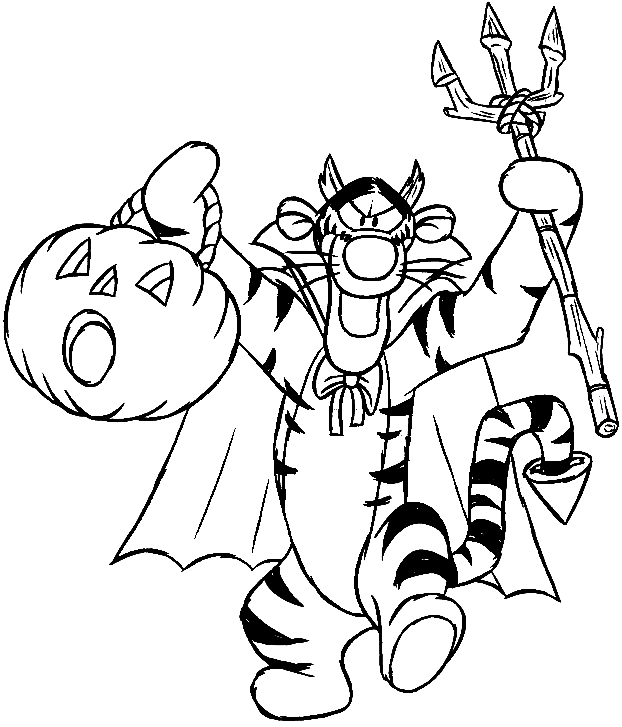 Dessin #14928 - Dessin de diable à imprimer
