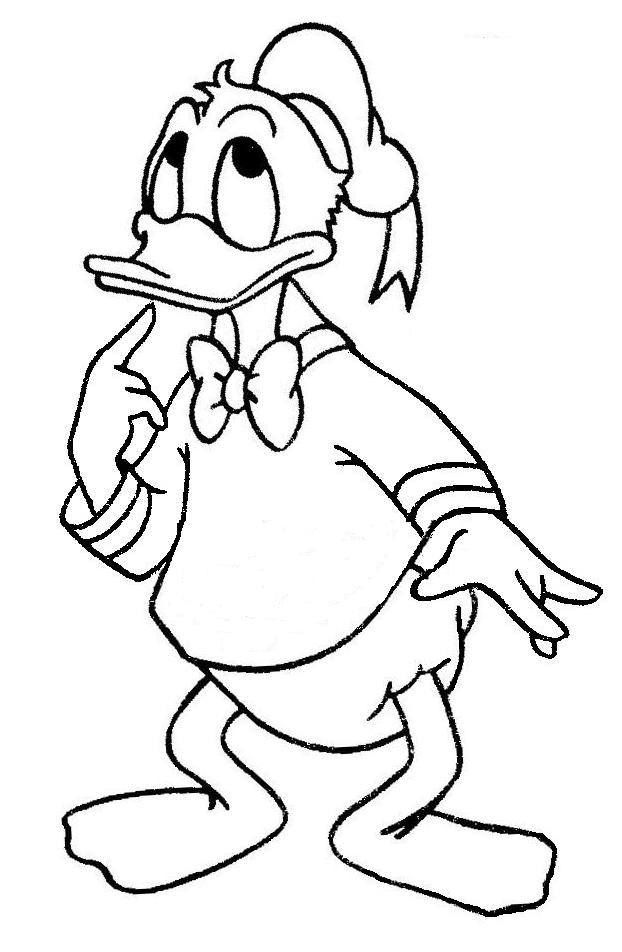Coloriage donald duck gratuit - dessin a imprimer #100