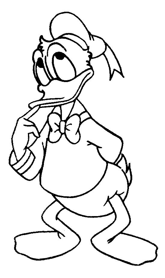 Coloriage donald duck gratuit - dessin a imprimer #110