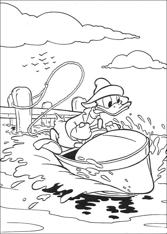 Coloriage donald duck gratuit - dessin a imprimer #135
