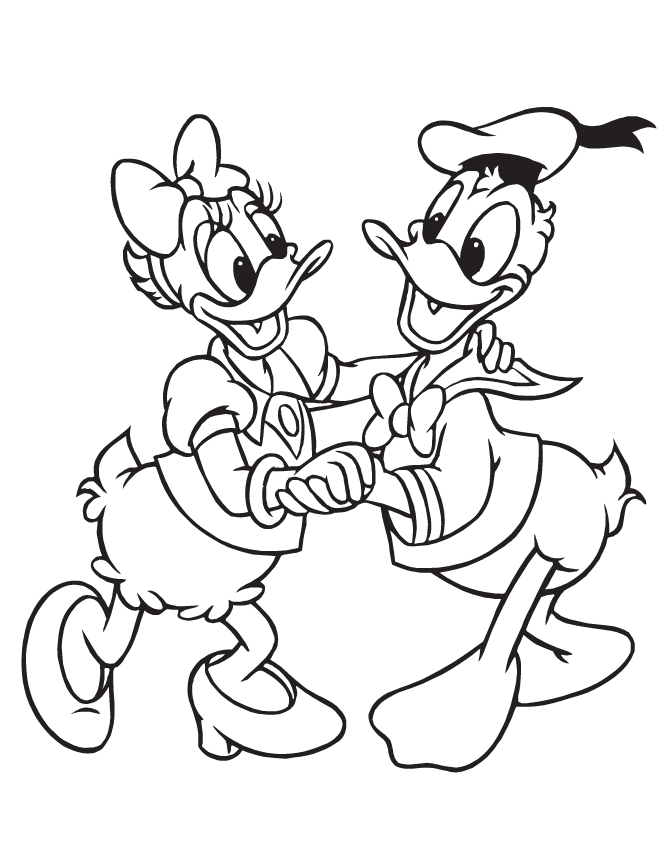 Coloriage donald duck gratuit - dessin a imprimer #17
