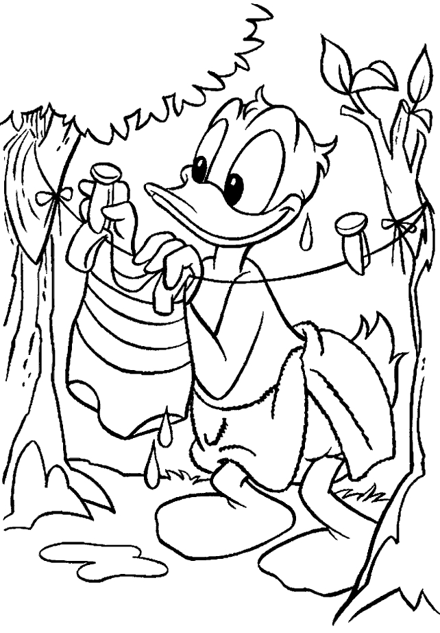 Coloriage donald duck gratuit - dessin a imprimer #175