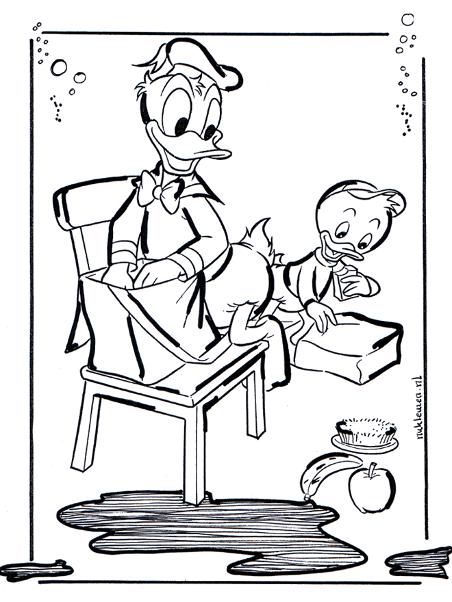 Coloriage donald duck gratuit - dessin a imprimer #186