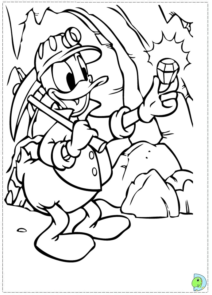 Coloriage donald duck gratuit - dessin a imprimer #220