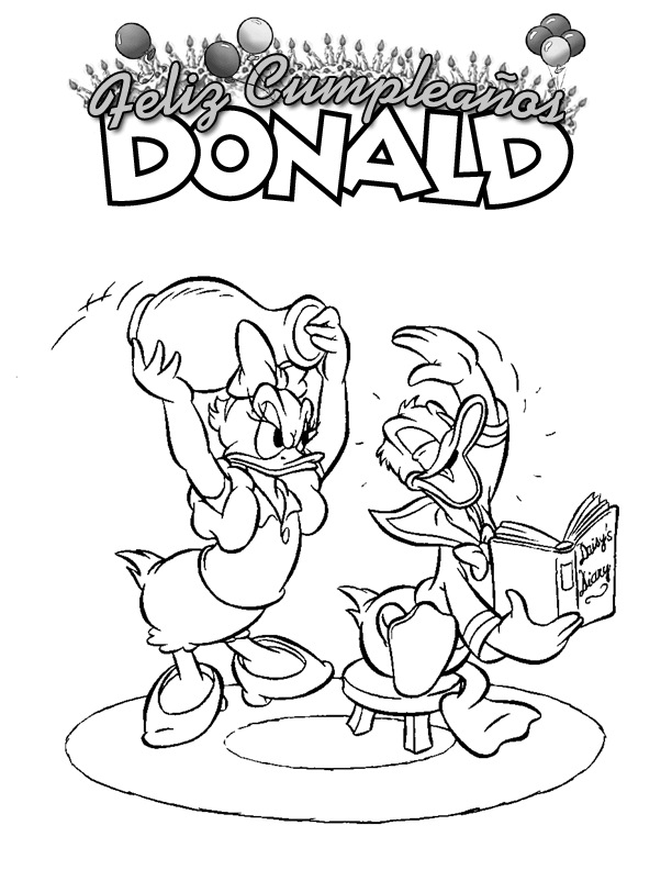 Coloriage donald duck gratuit - dessin a imprimer #248