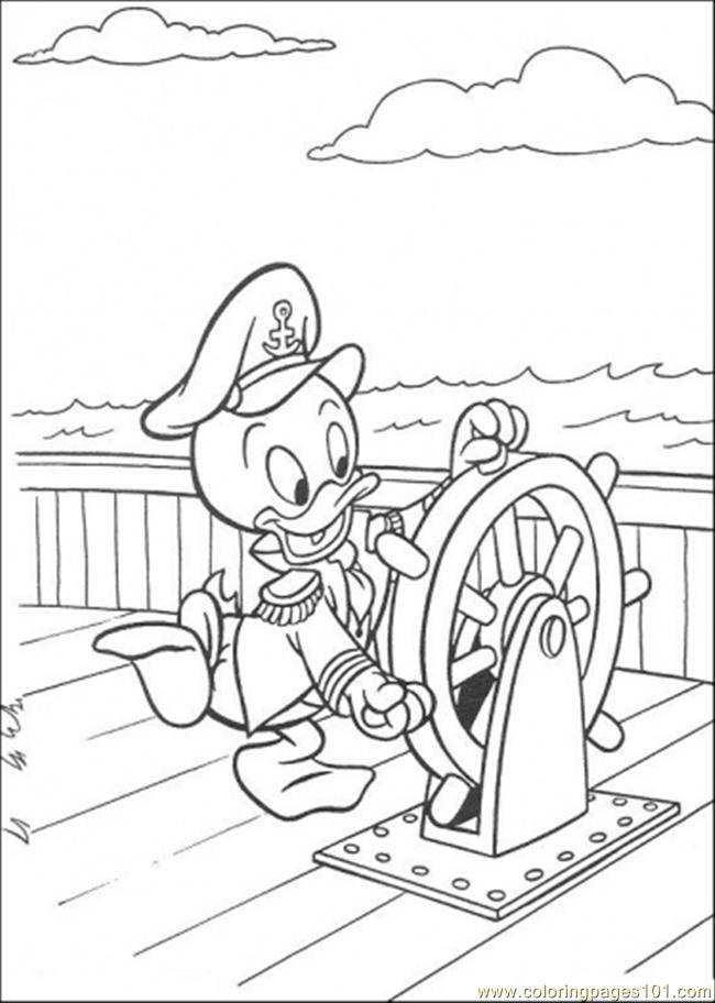 Coloriage donald duck gratuit - dessin a imprimer #249