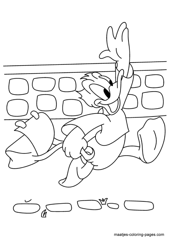 Coloriage donald duck gratuit - dessin a imprimer #285