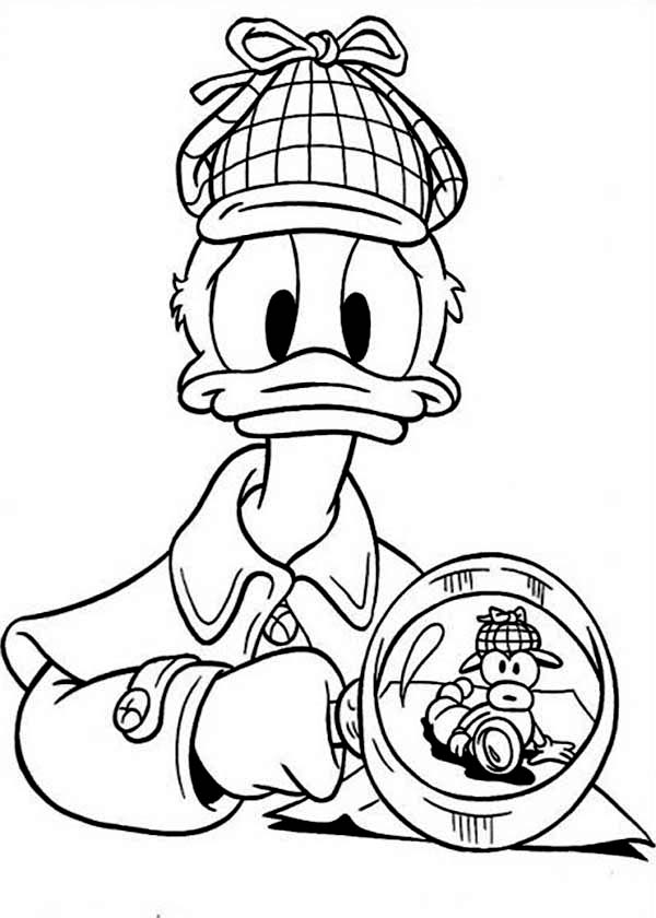 Coloriage donald duck gratuit - dessin a imprimer #286
