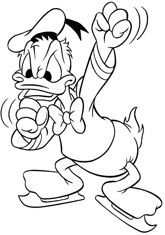 Coloriage donald duck gratuit - dessin a imprimer #30