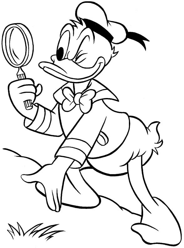 Coloriage donald duck gratuit - dessin a imprimer #71