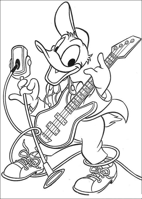 Coloriage donald duck gratuit - dessin a imprimer #85