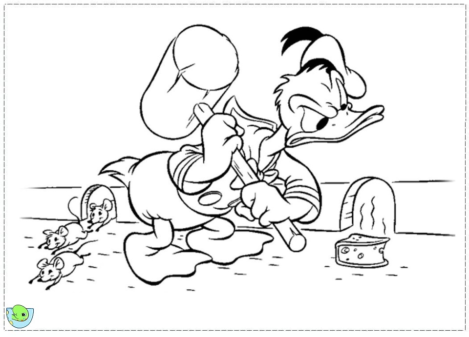 Coloriage donald duck gratuit - dessin a imprimer #87
