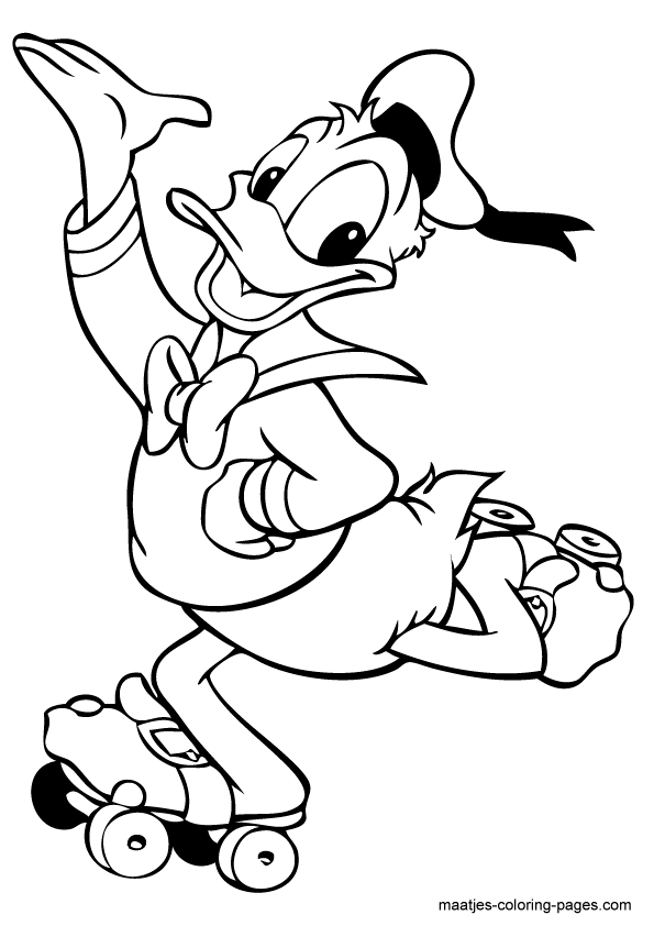 Coloriage donald duck gratuit - dessin a imprimer #90