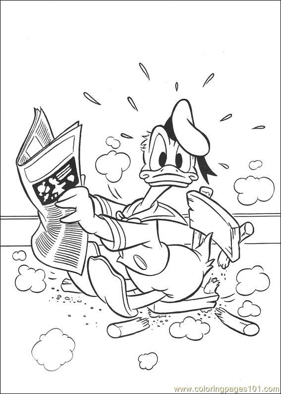 Coloriage donald duck gratuit - dessin a imprimer #91