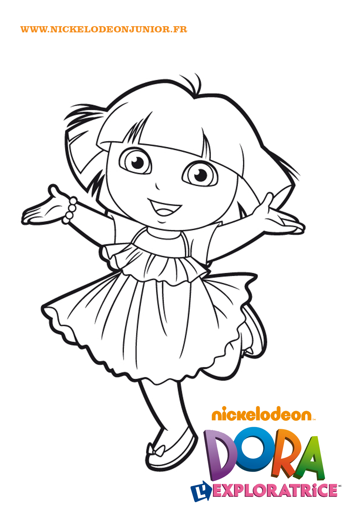 Coloriage A Imprimer Dora Gratuit