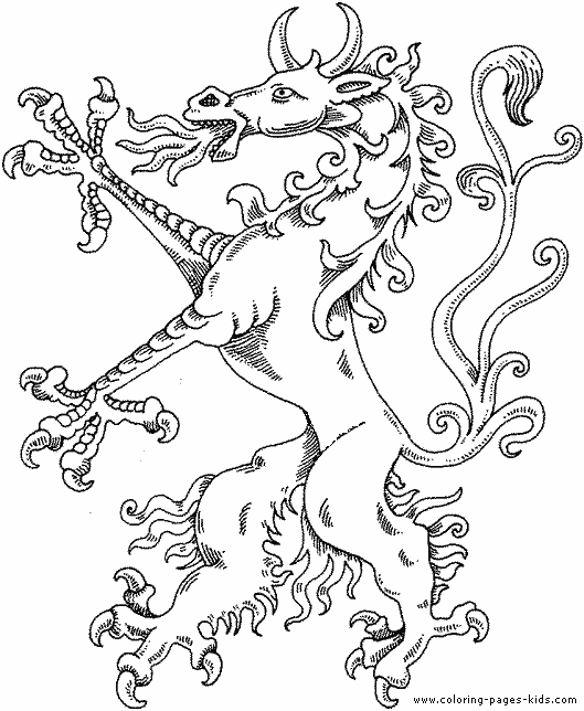 Coloriage de dragon à imprimer