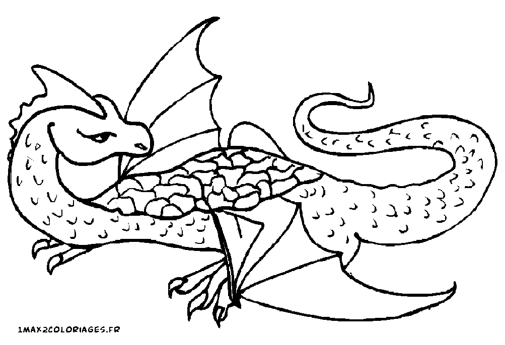 Jeux de coloriage dragon à imprimer