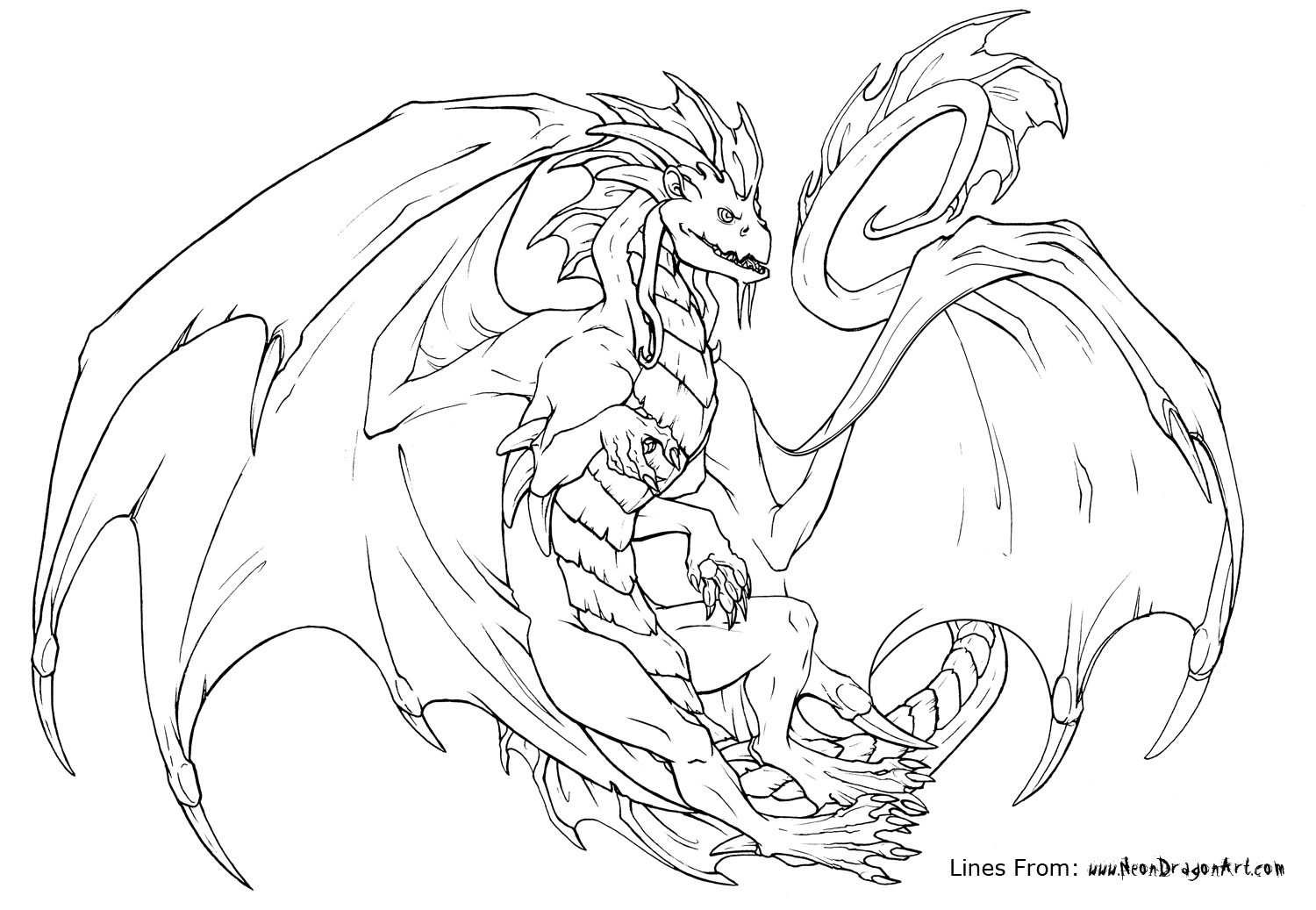 Coloriage dragon