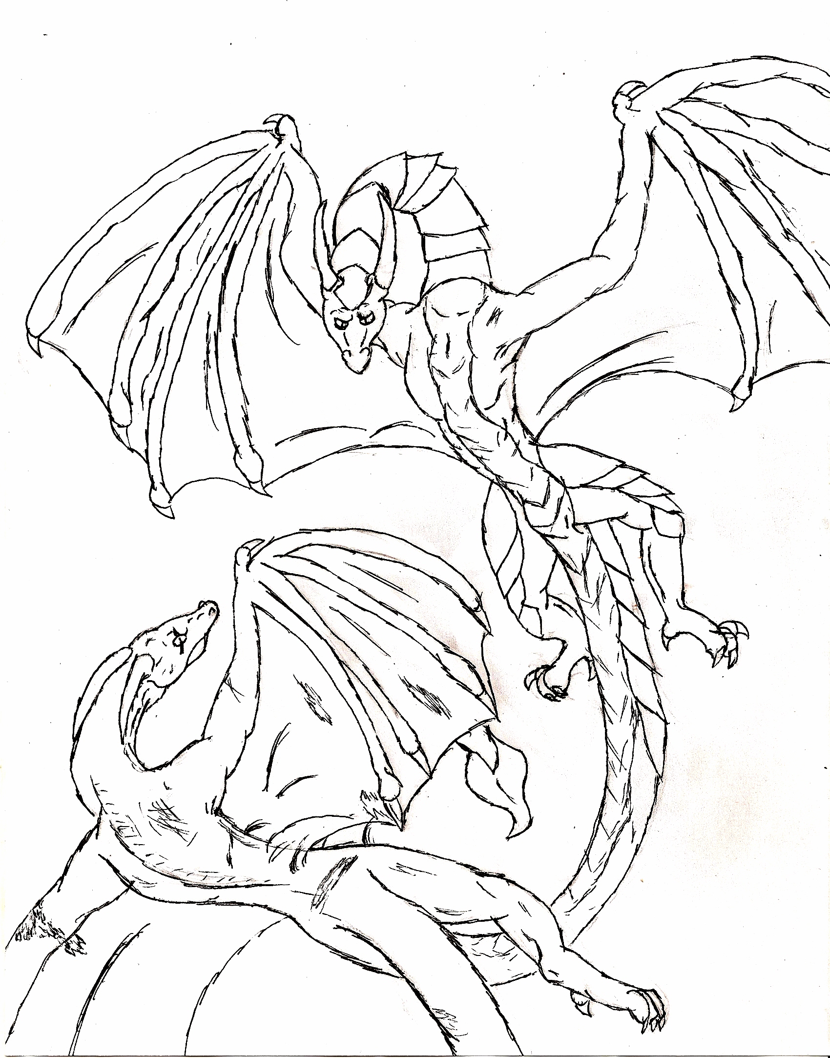 Coloriage de dragon gratuit a imprimer et colorier