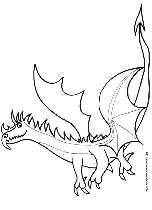157 dessins de coloriage dragon à imprimer sur LaGuerche.com  Page 9