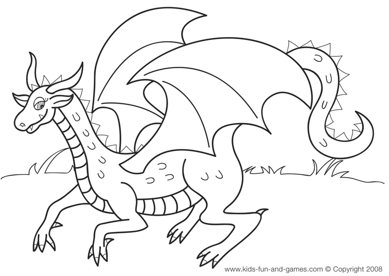Dessin gratuit dragon a imprimer
