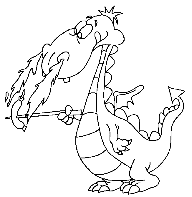 Image de dragon a dessiner