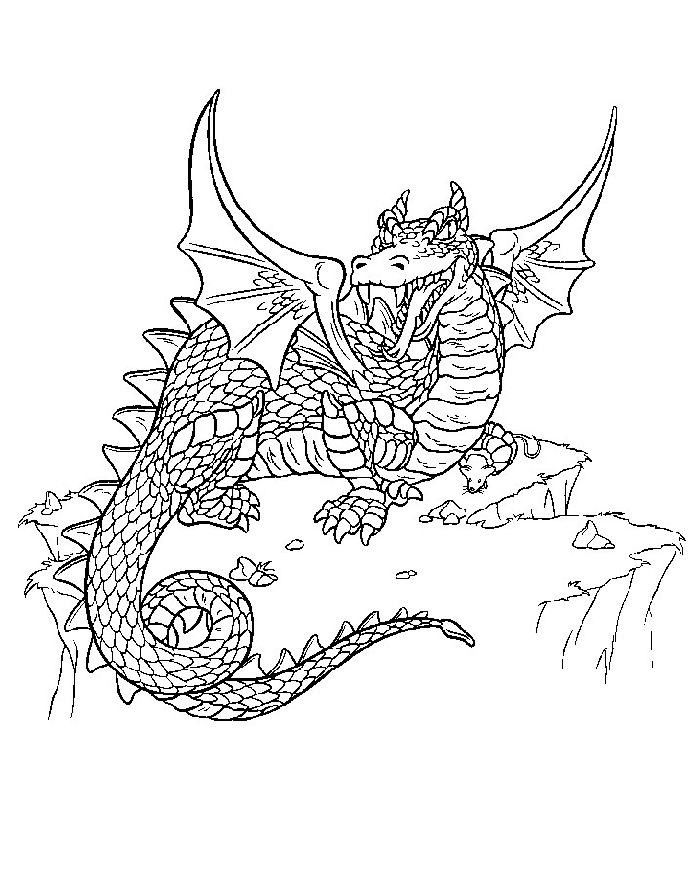 Coloriage dragon
