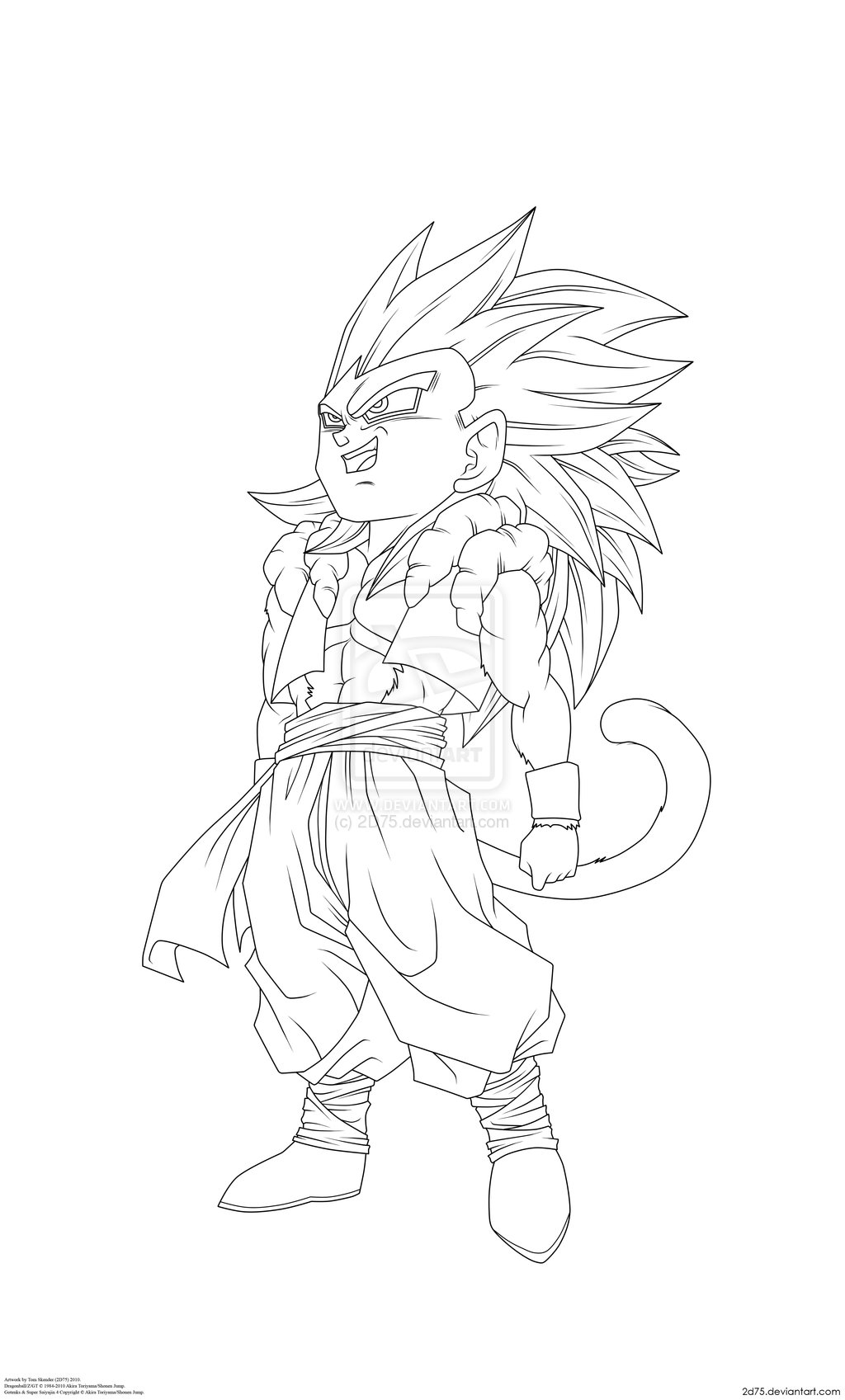 Coloriage Boubou Dragon Ball Z