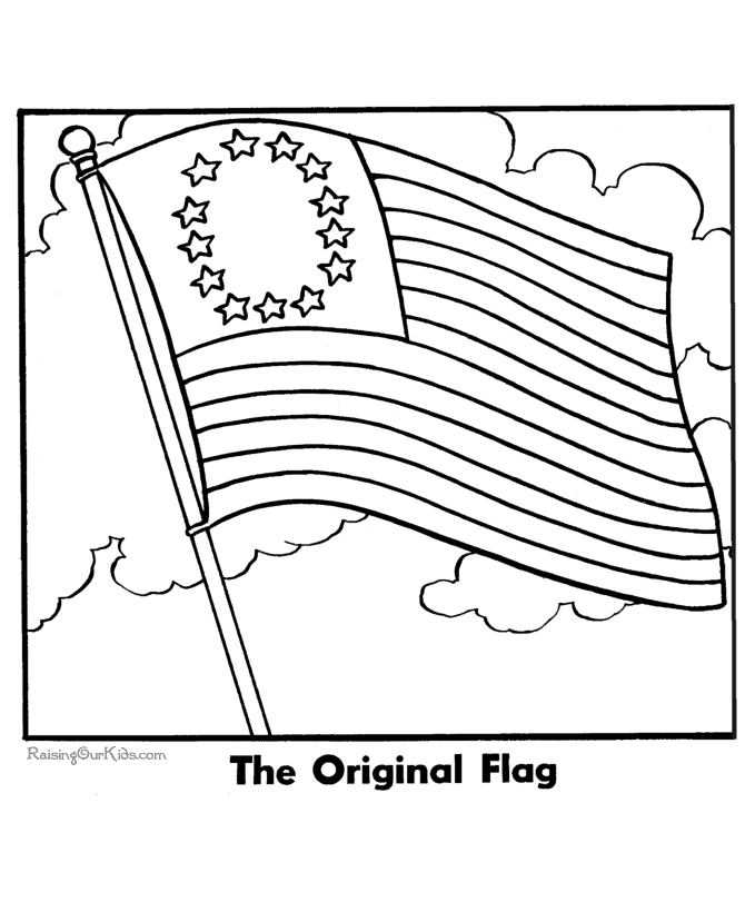 Image #19980 - Coloriage drapeau gratuit