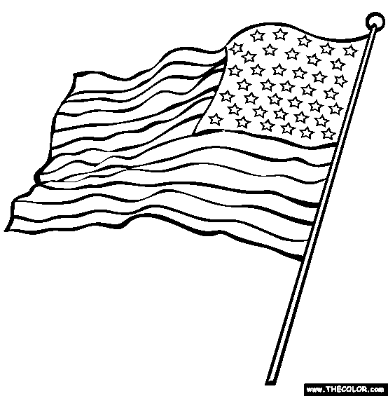 Image #19981 - Coloriage drapeau gratuit