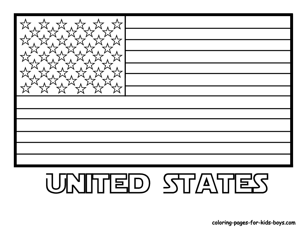 Image #19996 - Coloriage drapeau gratuit