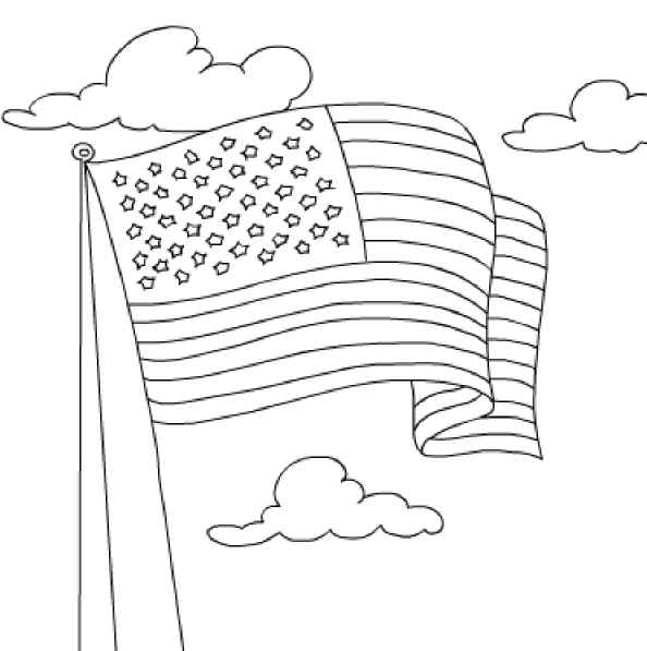 Image #20015 - Coloriage drapeau gratuit