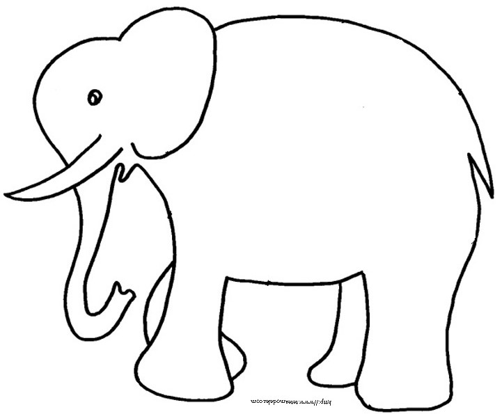 Dessin #12981 - Coloriage elephant gratuit
