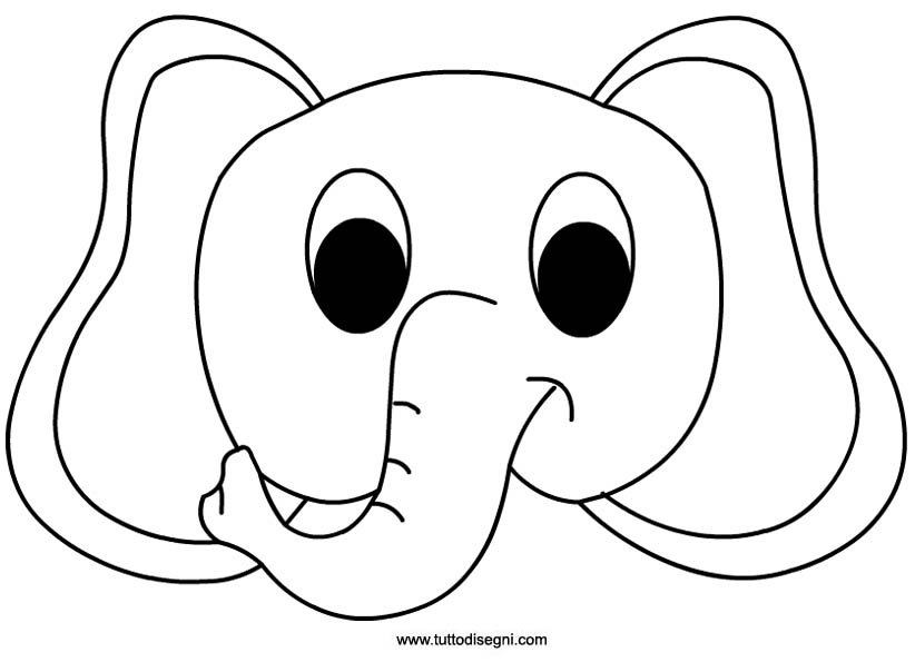 Dessin #12984 - dessin de elephant à imprimer et colorier